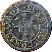 Austria Kreuzer Leopold V ND KM# 575 DVX BVRGV COMES TYROL coin reverse Austria Kreuzer Leopold V ND KM# 575 DVX BVRGV COMES TYROL coin reverse