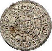 Austria Kreuzer Maximilian III Hall 1615 KM# 134 PRUSS AD COM H ET TIROL coin reverse