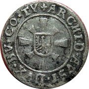 Austria Kreuzer Leopold I Hall ND KM# 1135 ARCHID AVST DVX BV CO TY coin reverse Austria Kreuzer Leopold I Hall ND KM# 1135 ARCHID AVST DVX BV CO TY coin reverse