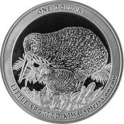 New Zealand One Dollar Apteryx Owenii Kiwi 2022  BU ONE DOLLAR LITTLE SPOTTED KIWI APTERYX OWENII coin reverse New Zealand One Dollar Apteryx Owenii Kiwi 2022  BU ONE DOLLAR LITTLE SPOTTED KIWI APTERYX OWENII coin reverse