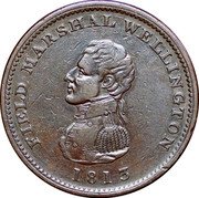 Canada One Penny (Field Marshal Wellington) FIELD MARSHAL WELLINGTON 1813 coin obverse Canada One Penny (Field Marshal Wellington) FIELD MARSHAL WELLINGTON 1813 coin obverse