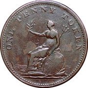 Canada One Penny (Field Marshal Wellington) ONE PENNY TOKEN coin reverse Canada One Penny (Field Marshal Wellington) ONE PENNY TOKEN coin reverse