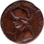 UK 1 Penny (Suffolk - Bury P. Deck) CHARLES MARQUIS CORNWALLIS coin obverse UK 1 Penny (Suffolk - Bury P. Deck) CHARLES MARQUIS CORNWALLIS coin obverse