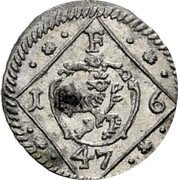 Austria Pfennig 1647 KM# 905 Standart Coinage F 1 6 47 coin obverse Austria Pfennig 1647 KM# 905 Standart Coinage F 1 6 47 coin obverse