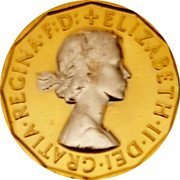 UK Three Pence (Elizabeth II) ELIZABETH II DEI GRATIA REGINA F D coin obverse UK Three Pence (Elizabeth II) ELIZABETH II DEI GRATIA REGINA F D coin obverse