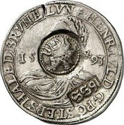 Russia Yefimok Alexey Mikhailovich Countermarked over Brunswick-Wolfenbüttel Taler ND (1655)  1655 coin obverse Russia Yefimok Alexey Mikhailovich Countermarked over Brunswick-Wolfenbüttel Taler ND (1655)  1655 coin obverse