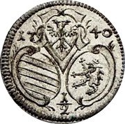 Austria 1/2 Kreuzer Charles VI 1740 KM# 1637 17 40 1/2 coin obverse Austria 1/2 Kreuzer Charles VI 1740 KM# 1637 17 40 1/2 coin obverse