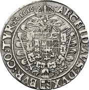 Austria 1/2 Thaler Matthias II 1616 KM# 164 ARCHID AVS DVX BVR CO TYR 1616 coin reverse Austria 1/2 Thaler Matthias II 1616 KM# 164 ARCHID AVS DVX BVR CO TYR 1616 coin reverse