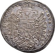 Austria 1/2 Thaler Ferdinand III Vienna 1656 (c) KM# 974 ARC DVX AVST D BVR S K C C TYR coin reverse Austria 1/2 Thaler Ferdinand III Vienna 1656 (c) KM# 974 ARC DVX AVST D BVR S K C C TYR coin reverse