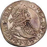 Austria 1/2 Thaler Leopold I Vienna 1671 KM# 1151 LEOPOLDVS D G R I S A G H ET B REX coin obverse Austria 1/2 Thaler Leopold I Vienna 1671 KM# 1151 LEOPOLDVS D G R I S A G H ET B REX coin obverse