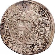 Austria 1/2 Thaler Leopold I Vienna 1671 KM# 1151 ARCHID AVST DVX B COM TYR 16 71 coin reverse Austria 1/2 Thaler Leopold I Vienna 1671 KM# 1151 ARCHID AVST DVX B COM TYR 16 71 coin reverse