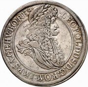 Austria 1/2 Thaler Leopold I Vienna 1693 KM# 1368 LEOPOLDUS D G ROM IMP S A GE HV BO REX coin obverse Austria 1/2 Thaler Leopold I Vienna 1693 KM# 1368 LEOPOLDUS D G ROM IMP S A GE HV BO REX coin obverse