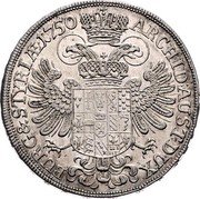 Austria 1/2 Thaler Maria Theresia Graz 1750 KM# 1773 ARCHID:AUST:DUX BURG&STYR coin reverse Austria 1/2 Thaler Maria Theresia Graz 1750 KM# 1773 ARCHID:AUST:DUX BURG&STYR coin reverse