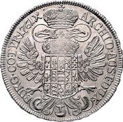 Austria 1/2 Thaler Maria Theresia Vienna 1761 KM# 1822 ARCHID AUST DUX BURG CO TYR coin reverse Austria 1/2 Thaler Maria Theresia Vienna 1761 KM# 1822 ARCHID AUST DUX BURG CO TYR coin reverse