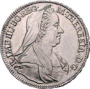 Austria 1/2 Thaler Maria Theresia Vienna 1769 IC-SK KM# 1846 M THERESIA D G R IMP HU BO REG coin obverse Austria 1/2 Thaler Maria Theresia Vienna 1769 IC-SK KM# 1846 M THERESIA D G R IMP HU BO REG coin obverse