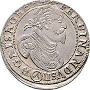 Austria 1/2 Thaler (Ferdinand II Vienna) KM# 514 FERDINANDVS II (V) D G R I S A G H B REX coin obverse Austria 1/2 Thaler (Ferdinand II Vienna) KM# 514 FERDINANDVS II (V) D G R I S A G H B REX coin obverse