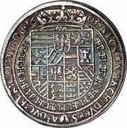 Austria 1/2 Thaler Rudolf II Hall 1603 KM# 45 NECNON ARCHIDVCES A DVC BVR CO TIROL 16 03 coin reverse Austria 1/2 Thaler Rudolf II Hall 1603 KM# 45 NECNON ARCHIDVCES A DVC BVR CO TIROL 16 03 coin reverse