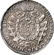 Austria 1/2 Thaler Ferdinand II Klagenfurt 1621 KM# 331 ARCHI AVSTRIÆ E CARI NTHIA DVX BVRG ZC coin reverse
