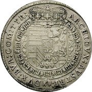 Austria 1/2 Thaler Joseph I Hall ND KM# 1433 ARCHIDVX AVSTRI DVX BVR COM TYR coin reverse Austria 1/2 Thaler Joseph I Hall ND KM# 1433 ARCHIDVX AVSTRI DVX BVR COM TYR coin reverse