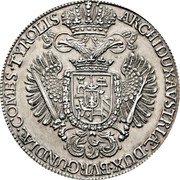 Austria 1/2 Thaler Karl VI Hall ND KM# 1547 ARCHIDUX AUSTRIÆ DUX BVRGUNBIÆ COMES TYROLIS coin reverse Austria 1/2 Thaler Karl VI Hall ND KM# 1547 ARCHIDUX AUSTRIÆ DUX BVRGUNBIÆ COMES TYROLIS coin reverse