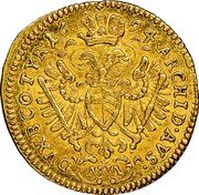 Austria 1/4 Ducat Leopold I Vienna 1694 KM# 1377 ARCHID AVS (MM) DVX B CO TYR coin reverse Austria 1/4 Ducat Leopold I Vienna 1694 KM# 1377 ARCHID AVS (MM) DVX B CO TYR coin reverse