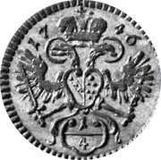 Austria 1/4 Kreuzer Maria Theresia 1746 KM# 2003 1/4 coin obverse Austria 1/4 Kreuzer Maria Theresia 1746 KM# 2003 1/4 coin obverse