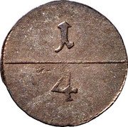 Austria 1/4 Kreuzer Quadrans - Maria Theresia Hall 1750 KM# 1778 1 --- 4 coin reverse Austria 1/4 Kreuzer Quadrans - Maria Theresia Hall 1750 KM# 1778 1 --- 4 coin reverse