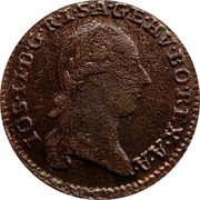 Austria 1/4 Kreuzer Joseph II 1782 A KM# 2051.1 IOS·II·D·G·R·I·S·A·GE·HV·BO·REX·A·A· coin obverse Austria 1/4 Kreuzer Joseph II 1782 A KM# 2051.1 IOS·II·D·G·R·I·S·A·GE·HV·BO·REX·A·A· coin obverse