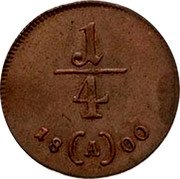 Austria 1/4 Kreuzer Franz II 1800 A KM# 2105 1/4 18(A)00. coin reverse Austria 1/4 Kreuzer Franz II 1800 A KM# 2105 1/4 18(A)00. coin reverse