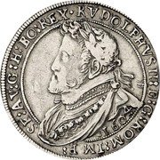 Austria 1/4 Thaler Rudolf II 1604 KM# 55 RVDOLPHVS II D G ROM IM P SE AV G H BO REX coin obverse Austria 1/4 Thaler Rudolf II 1604 KM# 55 RVDOLPHVS II D G ROM IM P SE AV G H BO REX coin obverse