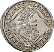 Austria 1/4 Thaler Leopold I St Veit 1704 KM# 1416 1/4 LEOPOLD D G R I S A GER HUN BOH REX coin obverse Austria 1/4 Thaler Leopold I St Veit 1704 KM# 1416 1/4 LEOPOLD D G R I S A GER HUN BOH REX coin obverse