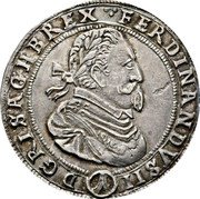 Austria 1/4 Thaler Ferdinand II Vienna 1628 (c) KM# 672 FERDINANDVS II D G R I S A G H B REX coin obverse Austria 1/4 Thaler Ferdinand II Vienna 1628 (c) KM# 672 FERDINANDVS II D G R I S A G H B REX coin obverse