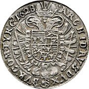 Austria 1/4 Thaler Ferdinand II Vienna 1628 (c) KM# 672 ARCHID AVS DVX BVR COM TYR 1628 coin reverse Austria 1/4 Thaler Ferdinand II Vienna 1628 (c) KM# 672 ARCHID AVS DVX BVR COM TYR 1628 coin reverse