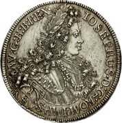 Austria 1/4 Thaler Joseph I Hall ND KM# 1492 1/4 IOSEPHUS D G ROM IMP S AV G H B REX coin obverse Austria 1/4 Thaler Joseph I Hall ND KM# 1492 1/4 IOSEPHUS D G ROM IMP S AV G H B REX coin obverse