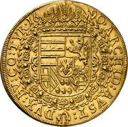 Austria 10 Ducat Leopold I Hall 1690 KM# 1350 ARCHID AVST DVX BV CO TYR 16 90 coin reverse Austria 10 Ducat Leopold I Hall 1690 KM# 1350 ARCHID AVST DVX BV CO TYR 16 90 coin reverse
