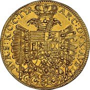 Austria 10 Ducat Ferdinand III Vienna 1655 KM# 993 ARC DVX AVSTD BVR S K C C TVR coin reverse Austria 10 Ducat Ferdinand III Vienna 1655 KM# 993 ARC DVX AVSTD BVR S K C C TVR coin reverse