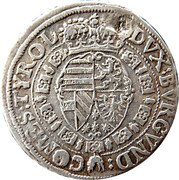 Austria 10 Kreuzer Leopold V 1632 KM# 589.2 DVX BVRGVN COMES TYROL coin reverse Austria 10 Kreuzer Leopold V 1632 KM# 589.2 DVX BVRGVN COMES TYROL coin reverse