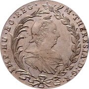 Austria 10 Kreuzer Maria Theresa - Hall in Tirol 1778 VC-S KM# 1862 M THERESIA D G R IMP HU BO REG coin obverse Austria 10 Kreuzer Maria Theresa - Hall in Tirol 1778 VC-S KM# 1862 M THERESIA D G R IMP HU BO REG coin obverse