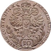 Austria 10 Kreuzer Maria Theresa - Hall in Tirol 1778 VC-S KM# 1862 ARCHID.AUST.DUX BURG.CO.TYR.1778.X VC.S coin reverse Austria 10 Kreuzer Maria Theresa - Hall in Tirol 1778 VC-S KM# 1862 ARCHID.AUST.DUX BURG.CO.TYR.1778.X VC.S coin reverse