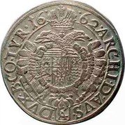 Austria 15 Kreuzer Leopold I Vienna 1662 KM# 1198 ARCHI D AVS (CA) DVX B CO TYR coin reverse Austria 15 Kreuzer Leopold I Vienna 1662 KM# 1198 ARCHI D AVS (CA) DVX B CO TYR coin reverse