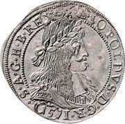 Austria 15 Kreuzer Leopold I Graz 1665 SH KM# 1235 LEOPOLDVS D G R I (15) S A G H B REX coin obverse Austria 15 Kreuzer Leopold I Graz 1665 SH KM# 1235 LEOPOLDVS D G R I (15) S A G H B REX coin obverse