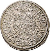Austria 15 Kreuzer Leopold I St Veit 1675 G-S KM# 1280 ARCHI AVS ET C ARINTH DVX BVR G S coin reverse Austria 15 Kreuzer Leopold I St Veit 1675 G-S KM# 1280 ARCHI AVS ET C ARINTH DVX BVR G S coin reverse
