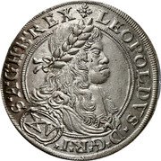 Austria 15 Kreuzer (Leopold I Vienna) KM# 1170 LEOPOLDVS.D.G.R.I.S. (XV) A.G.H.B.REX. coin obverse Austria 15 Kreuzer (Leopold I Vienna) KM# 1170 LEOPOLDVS.D.G.R.I.S. (XV) A.G.H.B.REX. coin obverse