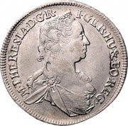 Austria 17 Kreuzer Maria Theresia Graz 1761 KM# 1795 M THERESIA D G R I GER HU&BO REG coin obverse Austria 17 Kreuzer Maria Theresia Graz 1761 KM# 1795 M THERESIA D G R I GER HU&BO REG coin obverse