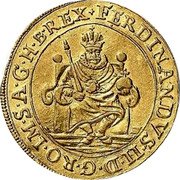 Austria 2 Ducat Ferdinand II 1621 KM# 365 FERDINANDVS II D G RO IM S A G H B REX coin obverse Austria 2 Ducat Ferdinand II 1621 KM# 365 FERDINANDVS II D G RO IM S A G H B REX coin obverse