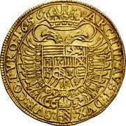 Austria 2 Ducat Ferdinand III Vienna 1656 KM# 899 ARCHID AVST DVX BVR CO TYR 1656 coin reverse