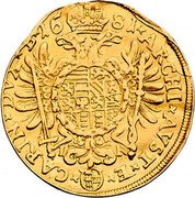 Austria 2 Ducat (Leopold I St Veit) KM# 1312 ARCHI AVST ET CARIN DVX B 1681 coin reverse Austria 2 Ducat (Leopold I St Veit) KM# 1312 ARCHI AVST ET CARIN DVX B 1681 coin reverse