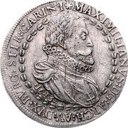 Austria 2 Thaler Maximilian III 1613 KM# 170 MAXIMILIANVS DG ARCH AV DVX BVRG STIR CARINT coin obverse Austria 2 Thaler Maximilian III 1613 KM# 170 MAXIMILIANVS DG ARCH AV DVX BVRG STIR CARINT coin obverse