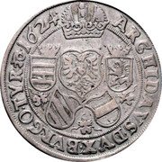 Austria 2 Thaler Ferdinand II 1624 KM# 545 ARCHID AVS DVX BVR GO TYR 1624 coin reverse