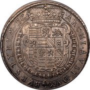 Austria 2 Thaler Ferdinand II 1631 KM# 768 ARCHI AVST DVX BVR STYRIAE EC coin reverse Austria 2 Thaler Ferdinand II 1631 KM# 768 ARCHI AVST DVX BVR STYRIAE EC coin reverse
